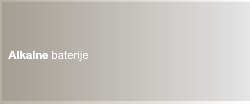 Alkalne baterije
